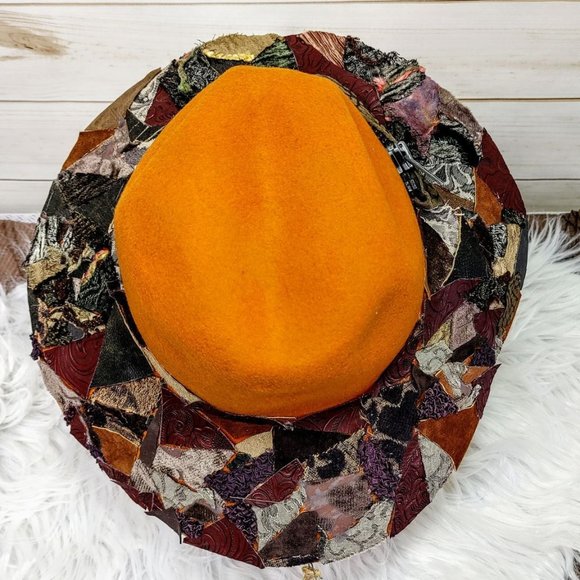 Fashion Patchwork Felt Hat main image 5
